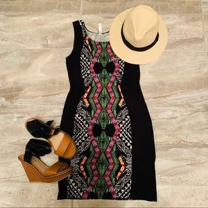 3/$25 Bodycon Tribal Print Dress